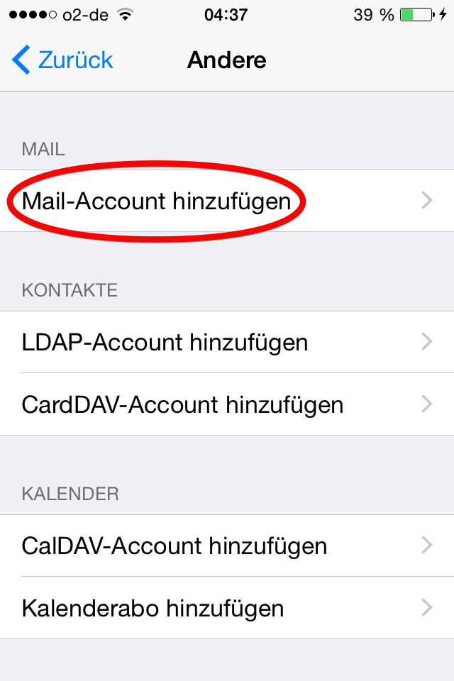 iPhone Mail Setup 4