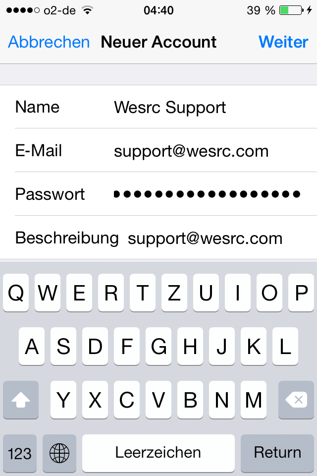 iPhone Mail Setup 5