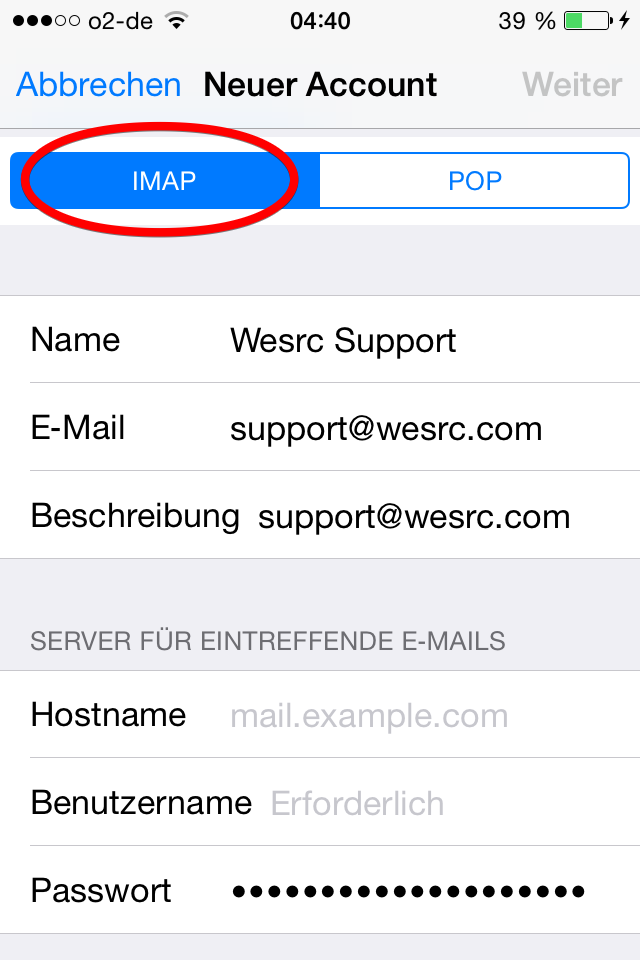 iPhone Mail Setup 6