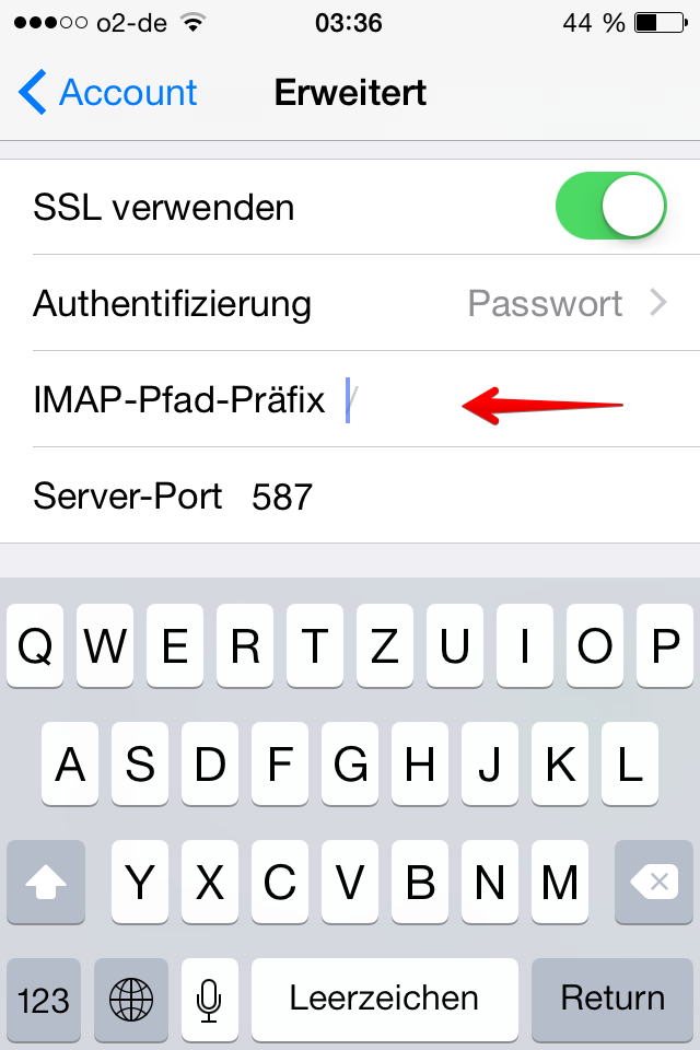 iPhone Mail Setup Präfix 2
